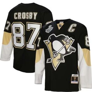 NFL PITTSBURGH PENGUINS SIDNEY CROSBY 2008-09 HOCKEY JERSEY Mitchell & Ness 3XL